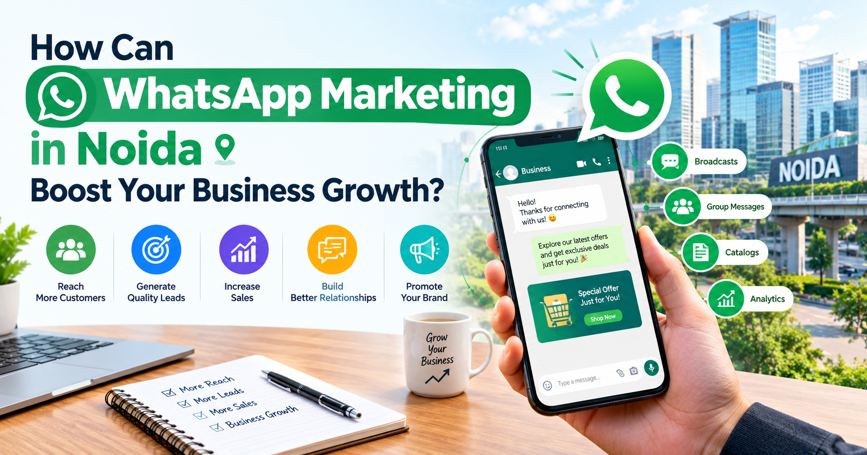 How Can WhatsApp Marketing in Noida Boost Your Business Growth?