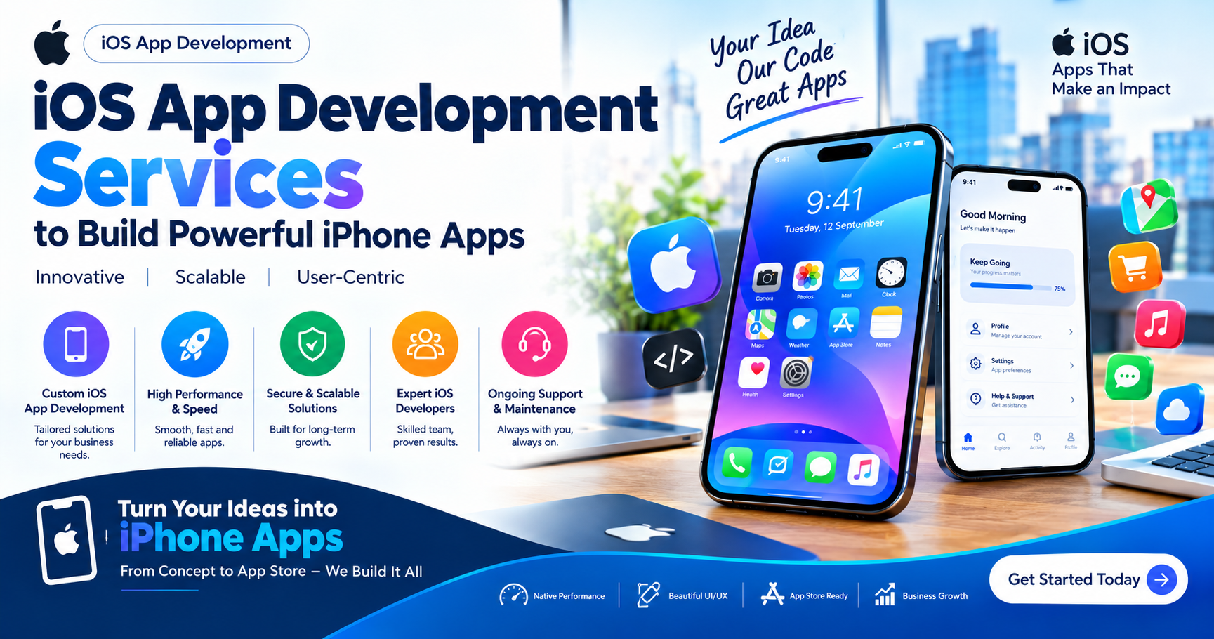 iOS App Development Services to Build Powerful iPhone Apps